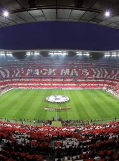 Fc Bayern München Stadion Choreo Vlies Fotobehang 192x260cm 4-banen