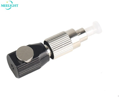 FC Black Round Bare ,fiber Flange Temporary Connection Adapter , OTDR Test Bare Fiber Coupler Fixture Fiber Laser Optical Tools