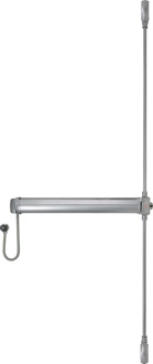 FC-EX-30 JPM Elektromechanische paniekbalk Fluid Control - Uitgang | type: C | 3 punts: boven en onder | kleur: aluminium | lengte: 1165 mm |