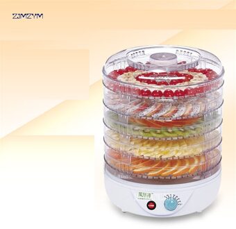 FD770B Thuis elektrische Groente Kruid Vlees Droogmachine Snacks Voedsel Droger Fruit Dehydrator Met 5 Trays 110 v/220 v Dehydrators 220V