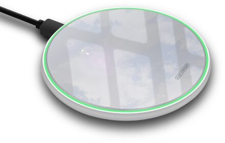 Fdgao 15W Snelle Draadloze Oplader Voor Xiaomi Mi 9 Samsung S10 S9 Note 9 Iphone 11 Pro X Xs max Xr 8 Qi Inductie Opladen Dock Pad wit