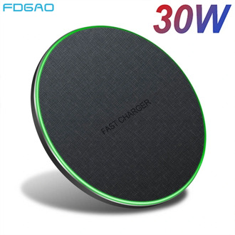 FDGAO 30W 20W 15W Qi Wireless Charger For iPhone 11 XS XR X 8 Airpods Pro Quick Fast Charging Pad for Samsung S20 S10 Note 20 10