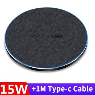Fdgao 30W Qi Draadloze Oplader Voor Iphone 12 11 Pro Xs Max Xr X 8 Samsung S9 S10 S20 note 20 10 USB-C Snelle Draadloze Opladen Pad 15W leer