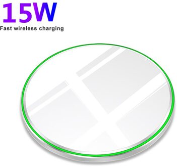 Fdgao 30W Snelle Qi Draadloze Oplader Voor Samsung S20 S10 Note 20 Iphone 12 Pro Max 11 8 X xs Xr Xiaomi Mi 10 9 Huawei Mate 40 Pro 15W wit
