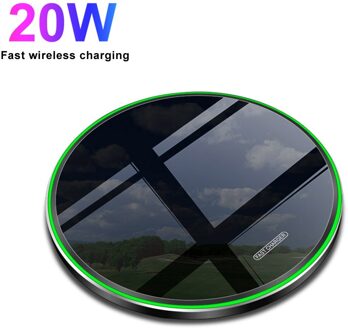 Fdgao 30W Snelle Qi Draadloze Oplader Voor Samsung S20 S10 Note 20 Iphone 12 Pro Max 11 8 X xs Xr Xiaomi Mi 10 9 Huawei Mate 40 Pro 20W zwart