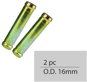 Fdik 16/19/25Mm 2Pcs T-Stuk Buis Luchtkanalen Elleboog Waterleiding Connector Metalen auto Truck Heater Uitlaatpijp Auto-accessoires 2stk 16mm