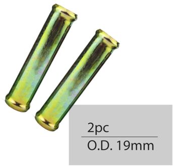 Fdik 16/19/25Mm 2Pcs T-Stuk Buis Luchtkanalen Elleboog Waterleiding Connector Metalen auto Truck Heater Uitlaatpijp Auto-accessoires 2stk 19mm