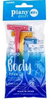 Feather Piany Body T Touch Up Razor 3 pcs