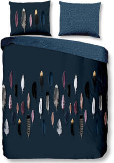 Feathers Dekbedovertrek 140 x 220 cm Blauw