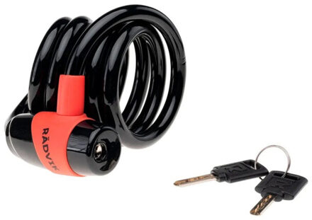 Federlocker fiets kabelslot - maat One size Zwart