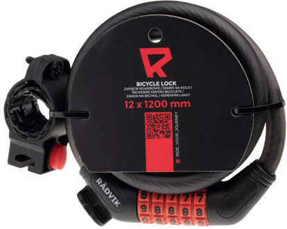 Federsifer fietscombinatie kabelslot Zwart - One size