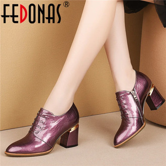 FEDONAS 2020 Sexy Women Pumps High Heels Party Wedding Shoes Woman Quality Elegant Office Pumps Female Women Shoes New Pumps