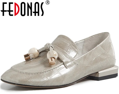 FEDONAS Fashion Classic Design Patent Leather Shoes For Women 2020 Summer Autumn Thick Heels Pumps Party Casual Shoes Woman