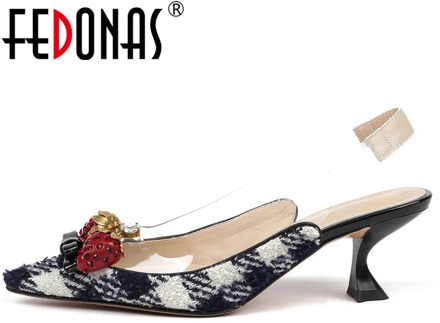 FEDONAS Fashion Women Genuine leather High Heels Pumps Sexy Peep Toe Prom Dancing Shoes Woman Ladies Spring Summer New Shoes