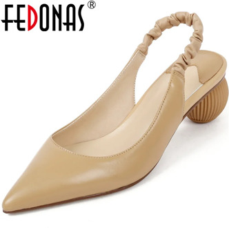 FEDONAS New Arrival Women Brand Design Pointed Toe Pumps Spring Summer Strange Heels Shoes Patent Leather Shoes Woman