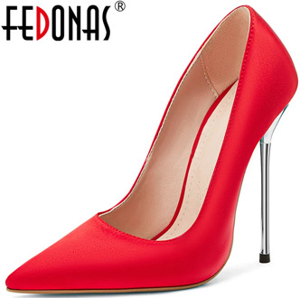 FEDONAS New Women Point Toe Pumps Wedding Party High Heels Pumps Spring Summer Elegant Classic Design Sexy 2020 Shoes Woman