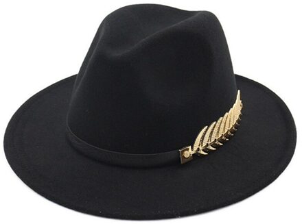 Fedora Hoed Mannen Vrouwen Imitatie Wollen Winter Vrouwen Vilten Hoeden Mannen Mode Zwarte Top Jazz Hoed Fedora Chapeau Sombrero Mujer