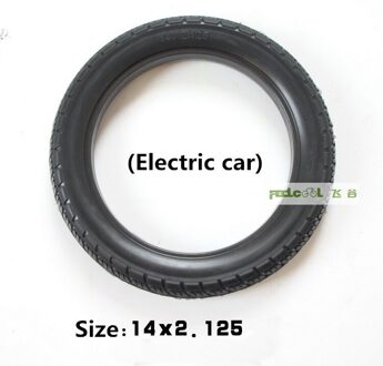 FEELCOOL Elektrische Auto Banden 14x2.125 inch Solid Band 14*2.125 Elektrische Auto Banden Tubeless Tyre 078