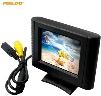 FEELDO 1 Set Digitale 2.5 inch Afneembare RCA Video View 2.5 "TFT LCD Monitor Voor DVD Achteruitkijkspiegel Parkeersensor Camera # AM1365