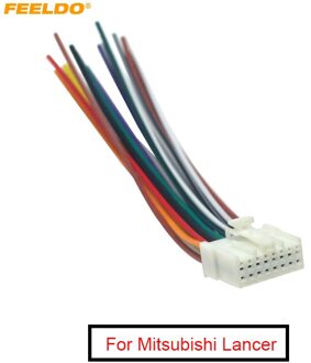 FEELDO 1PC Auto Stereo Radio 16Pin Kabelboom Voor Mitsubishi/Lancer/Ford Relevante Installeren Audio Bedrading Kabel # MX5714