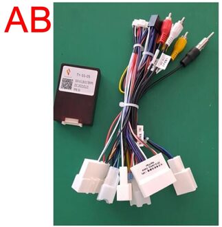 Feeldo Auto 16-Pin Android Kabelboom Power Cable Adapter Met Canbus Voor Toyota RAV4 /camry /Highlander AB kabel- canbus doos