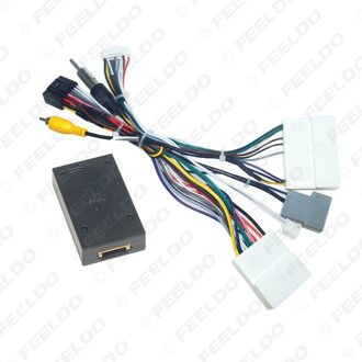 Feeldo Auto Audio 16PIN Android Power Kabel Adapter Met Canbus Box Voor Nissan Sylphy Tiida Cd/Dvd-speler Bedrading harnas AB kabel-canbus doos