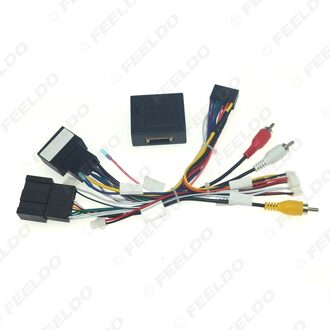 Feeldo Auto Audio Cd/Dvd 16PIN Android Power Kabel Adapter Met Canbus Box Voor Buick GL6 Excelle Gx Bedrading harnas AB kabel-canbus doos