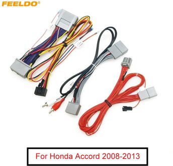 Feeldo Auto Audio Cd/Dvd-speler 16PIN Android Power Cable Adapter Voor Honda Accord 08-13 Radio Bedrading harnas