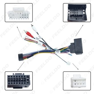 Feeldo Auto Stereo Audio 16PIN Android Power Kabel Adapter Met Canbus Box Voor Bmw X1 E90 Power Kabel Kabelboom A enkel en alleen kabel