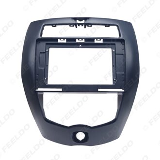 Feeldo Autoradio 10.1 Inch Grote Scherm Fascia Frame Adapter Voor Nissan Livina 2Din Dash Audio Montage Panel Frame Kit zwart