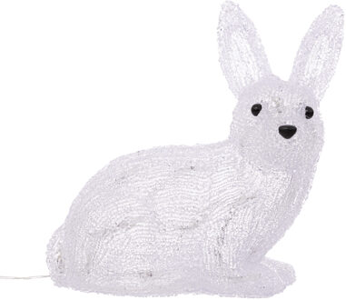 Feeric lights & Christmas Decoratie LED konijn - 26 cm - 30 lampjes - verlichte figuren