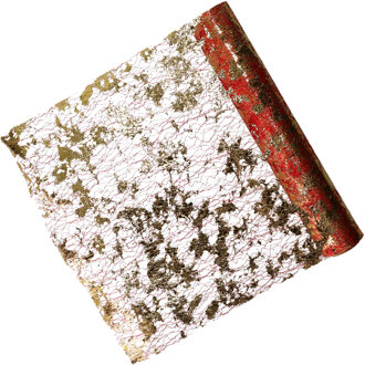 Feeric lights & Christmas Decoratie stof/tafelloper - rood -500 x 28 cm - polyester - tafeldecoratie - kerstversiering