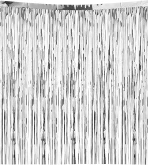 Feeric lights & Christmas Engelenhaar/lametta slierten - zilver - 50 x 50 cm - folie - kerstboomversiering