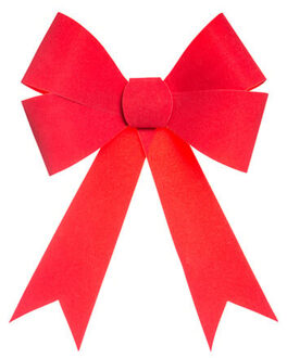 Feeric lights & Christmas Feeric Christmas Kerst strik - rood fluweel - 30 cm - papier - kerststrik - kerstversiering