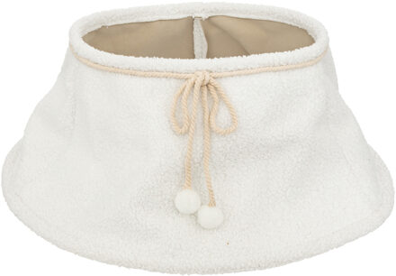 Feeric lights & Christmas Feeric Christmas Kerstboomrok - wit - D56 cm x H23 - polyester - Kerstboomrokken