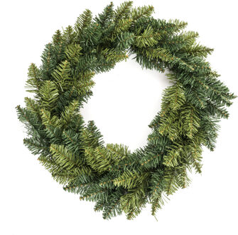 Feeric lights & Christmas Feeric lights and christmas deurkrans - groen - 40 cm - kunststof