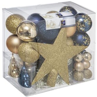 Feeric lights & Christmas Feeric Lights and Christmas Kerstballen met piek - 43st - kunststof ch Multicolor