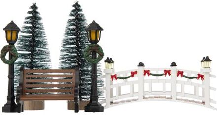 Feeric lights & Christmas Feeric lights and christmas kerstdorp accessoires-miniatuur figuurtjes - Kerstdorpen Groen