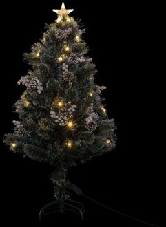 Feeric lights & Christmas Feeric lights and christmas kunst kerstboom - 120 cm -met deco en licht - Kunstkerstboom Groen