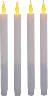 Feeric lights & Christmas Feeric lights and christmas LED dinerkaarsen - 4x stuks - wit - 28 cm - dunne kaarsen - kerst