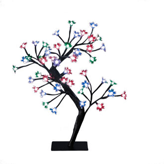 Feeric lights & Christmas Feeric Lights Lichtboom/kersenbloesem - 48 LED - gekleurd - 45 cm - verlichte figuren Multi