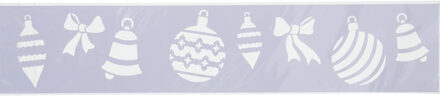 Feeric lights & Christmas Kerst decoratie raamsjablonen - kerstballen - 12 x 60 cm -raamversiering