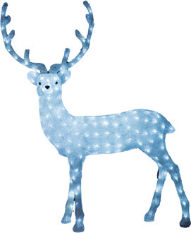Feeric lights & Christmas Kerstverlichting figuur - rendier - 118,5 cm - 200 leds - helder wit - verlichte figuren