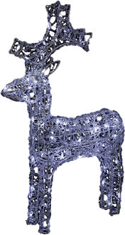 Feeric lights & Christmas Kerstverlichting figuur - rendier - 3D - H87 cm - 100 led lampjes?- buiten