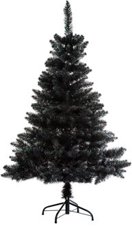 Feeric lights & Christmas Kunstkerstboom/kunstboom - kunststof - zwart - met voet - H180 cm