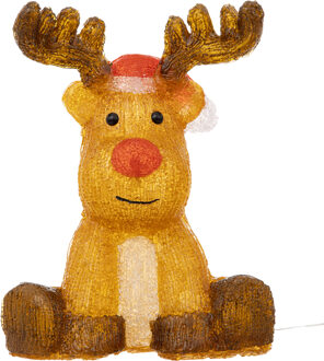 Feeric lights & Christmas LED verlichte rendier figuur - 30 cm - 40 lampjes - kerstverlichting - dieren