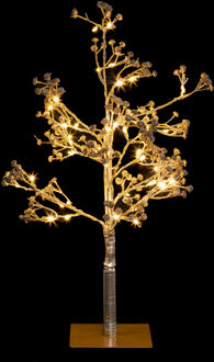 Feeric lights & Christmas Lichtboom - 48 led lichtjes - H50 cm -goud -verlichte figuren boompjes