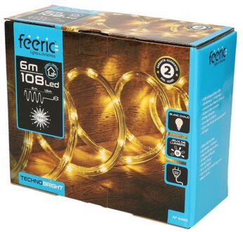 Feeric lights & Christmas Lichtslang - 6M - warm wit - 108 LEDs - Lichtslangen