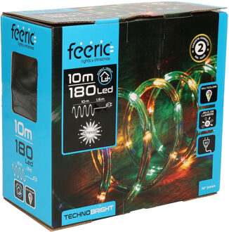 Feeric lights & Christmas Lichtslang/slangverlichting 10 meter met 180 lampjes gekleurd