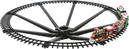 Feeric lights & Christmas Rijdende kersttrein - geluid en verlichting - 23-dlg - kerstboom trein - kerstversiering